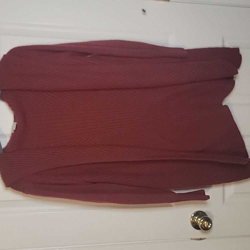 A New Day XS Red Knit Cardigan
